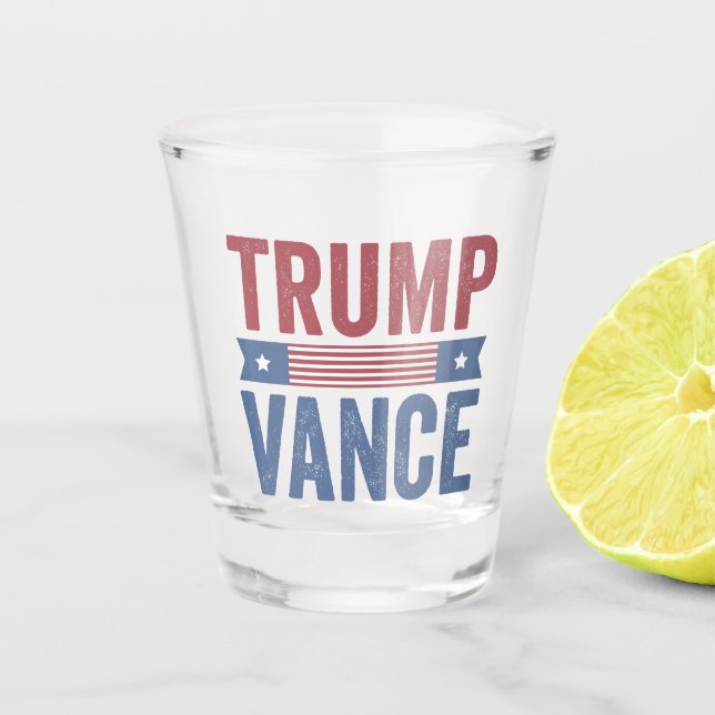 Verre A Shot Trump Vance Républicain Élection Américaine Cadeau (Devant)