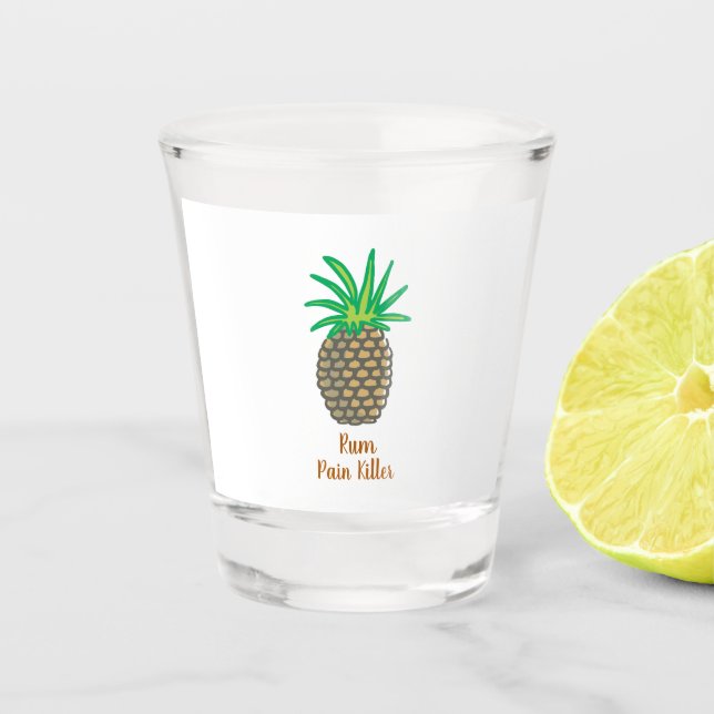 Verre A Shot Tueur de douleur au rhum d'ananas> (Devant)