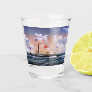 Verre A Shot Tug à vapeur Victoria 1859
