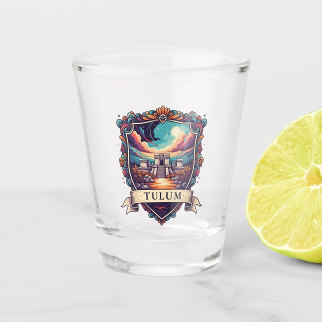 Verre A Shot Tulum Mexique (Devant)