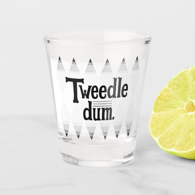 Verre A Shot TWEEDLE DUM enterrement de vie de jeune fille diam (Devant)