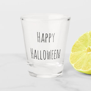Verre A Shot Typographie gothique noire d'Halloween
