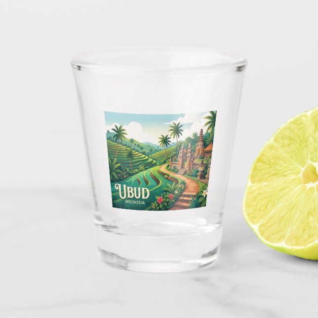 Verre A Shot Ubud Indonésie (Devant)