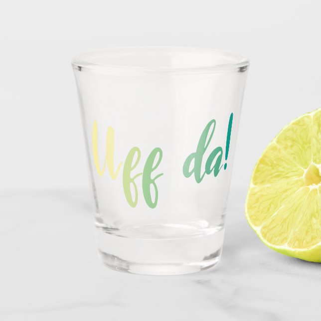 Verre A Shot Uff Da ! Norvégien, Minnesota (Devant)