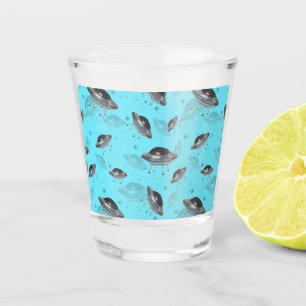 Verre A Shot UFO bleu