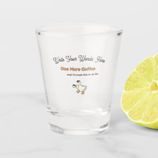 Verre A Shot Un design de canard pour One More Coffee
