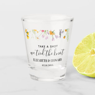 Verre A Shot Un mariage fleur sauvage pour prendre un coup de f