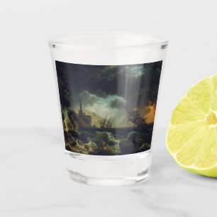 Verre A Shot Un naufrage dans des mers orageuses par Claude-Jos