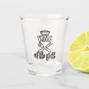 Verre A Shot Un Roi Digne Du Grill. Cadeau pour papa