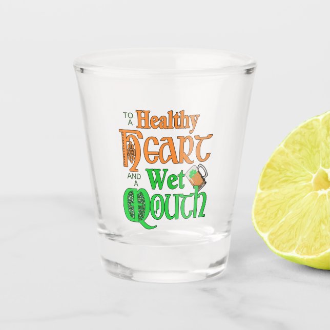 Verre A Shot Un toast irlandais ID607 (Devant)