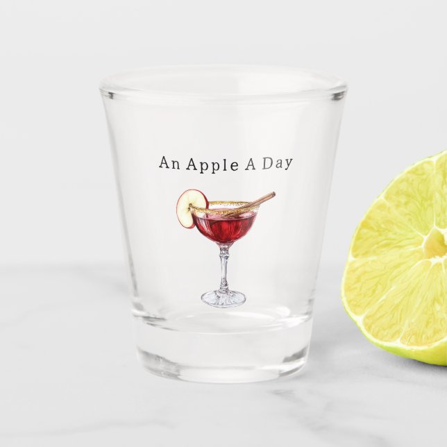 Verre A Shot Une pomme par jour   (Devant)