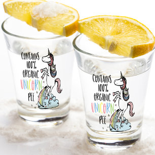 Verre A Shot Unicorn biologique Pee Fun Unicorn