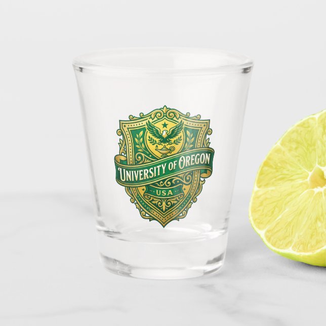Verre A Shot Université de l'Oregon États-Unis (Devant)