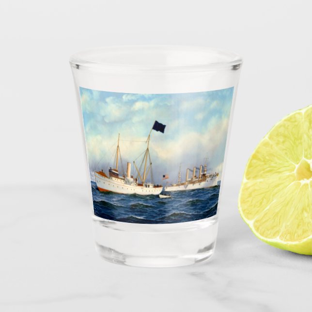 Verre A Shot US Cruiser Brooklyn 1897 (Devant)