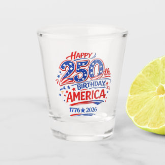 Verre A Shot USA America 250th Anniversary Patriotic