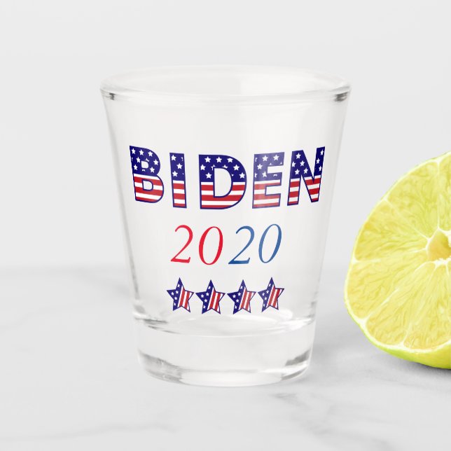 Verre A Shot USA Patriotic Biden 2020 (Devant)