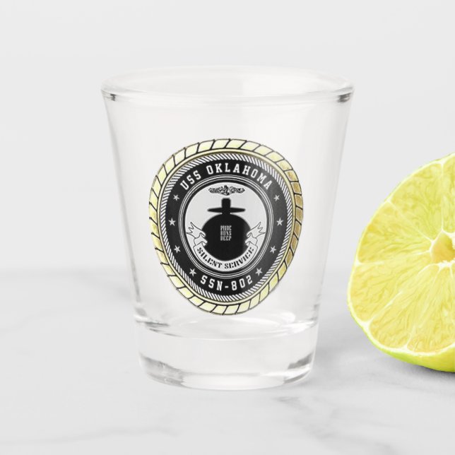 Verre A Shot USS Oklahoma (SSN-802) (Devant)