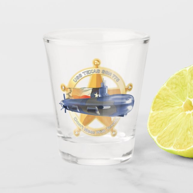 Verre A Shot USS Texas (SSN-775) (Devant)