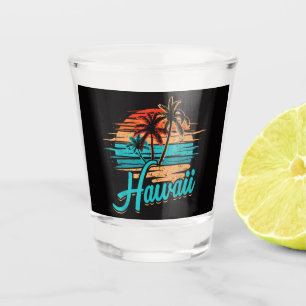Verre A Shot Vacances tropicales à Hawaii îles Hawaïennes