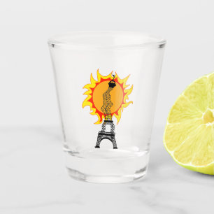 Verre A Shot Vague thermique européenne