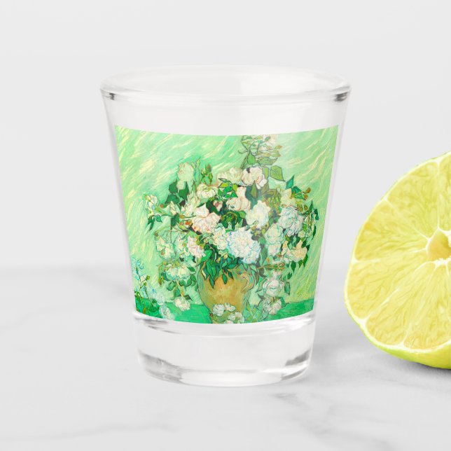 Verre A Shot Van Gogh White Roses (Devant)