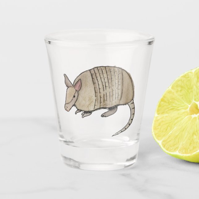 Verre A Shot Vaso de chupito con armadillo  (Devant)