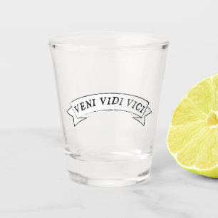 Verre A Shot VENI VIDI VICI - Je suis venu j'ai vu que j'ai con