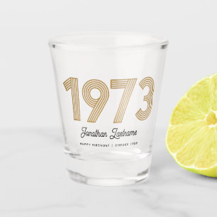 Verre A Shot Verre à shot 50e anniversaire Or et Noir 1973