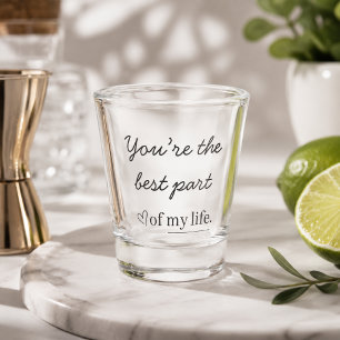 Verre A Shot Verre à shot avec citation d'amour moderne