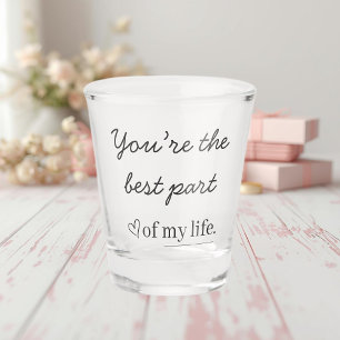 Verre A Shot Verre à shot avec citation d'amour moderne