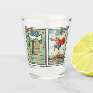 Verre A Shot Verre à shot de billet de banque Notgeld 50 Pfenni