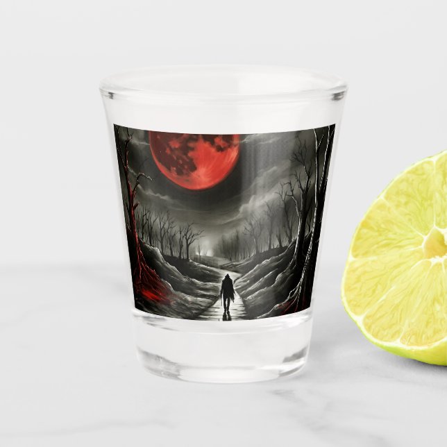 Verre A Shot Verre à shot de lune de sang (Devant)