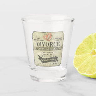 Verre A Shot Verre à shot d'humour sur le divorce