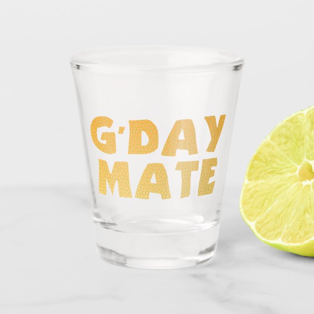Verre A Shot Verre à shot G'Day Mate (Devant)