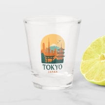 Verre à shot Minimaliste Tokyo Japon – Voyage Mode