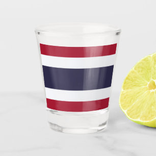 Verre A Shot Verre à shot patriotique avec drapeau de Thaïlande
