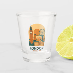 Verre A Shot Verre à shot Vintage Londres Angleterre – Voyage R