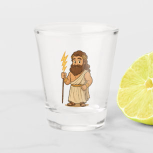 Verre A Shot Verre à shot Zeus de dessin animé mignon – Dieu de