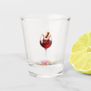 Verre A Shot Verre à vin de mariage élégant Splash Shot Glas