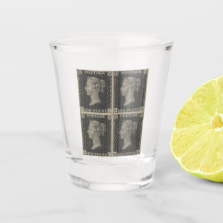 Verre A Shot Verre vintage Penny Black Shot