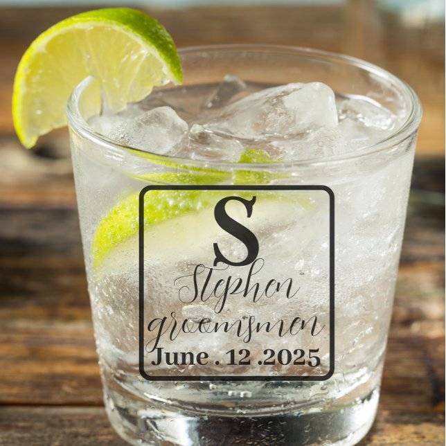 Verre A Shot Verrres à shot à monogramme personnalisés pour gar (Créateur téléchargé)