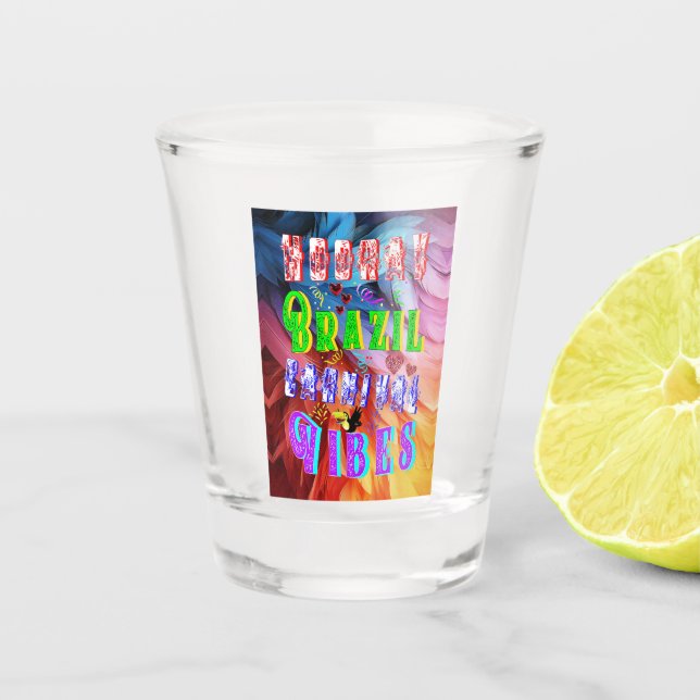 Verre A Shot Vibes du Carnaval du Brésil (Devant)