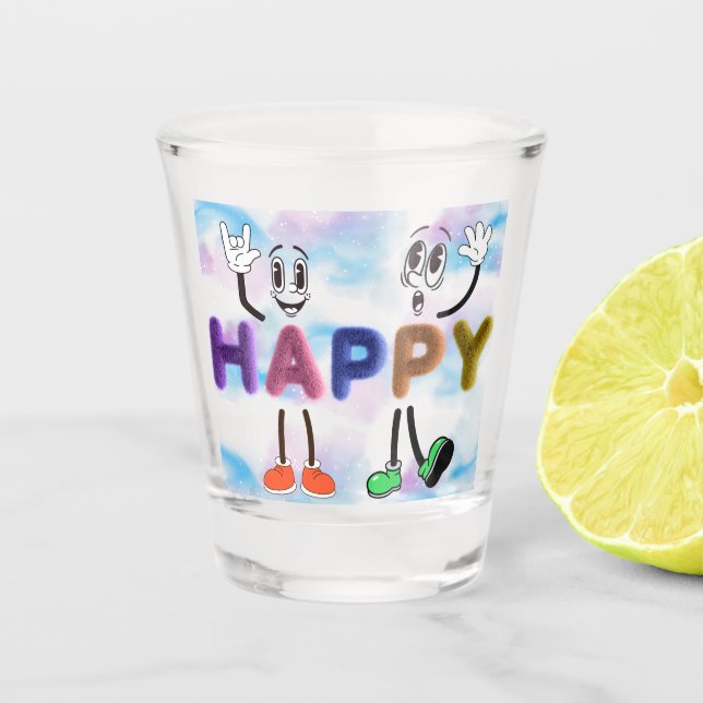 Verre A Shot Vibes joyeuses (Devant)