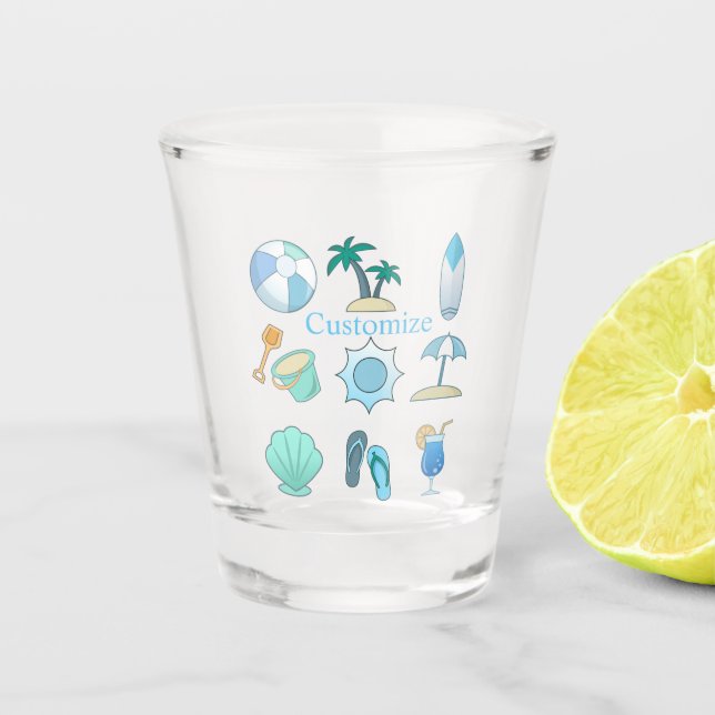 Verre A Shot Vie sur la plage Thunder_Cove (Devant)