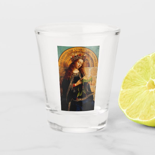 Verre A Shot Vierge Marie par Jan van Eyck (Devant)