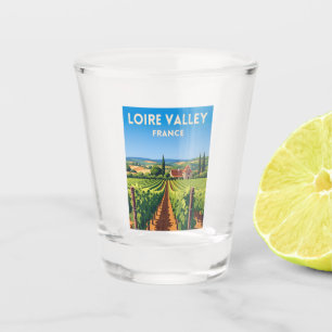 Verre A Shot Vignoble de la Loire Vintage voyage
