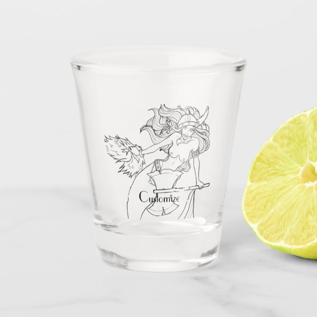 Verre A Shot Viking Mermaid Warrior Thunder_Cove  (Devant)