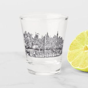 Verre A Shot Ville de Bâle dans le nord-ouest de la Suisse