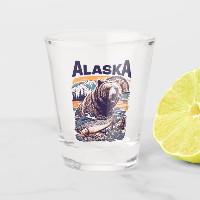Verre A Shot Vintage Alaska (Devant)