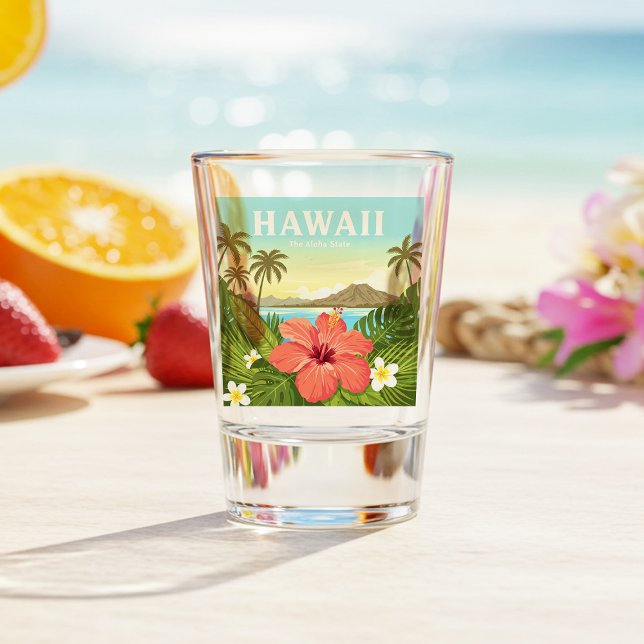Verre A Shot Vintage Hawaii (Créateur téléchargé)